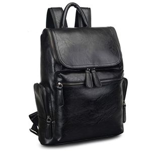 Designer-Men Leather Backpack Men's School Backpack Bag Bagpack Mochila Feminina Black brown Travel Bag Shoulder bag221u