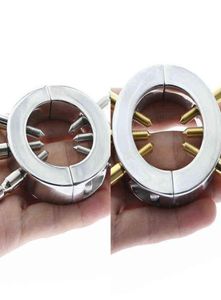 Cockrings BDSM Dispositivo Masculino Pênis Tortura Golden Cock Ring Escroto Pingente Kalis Dentes Spike Sex Toys 11236651324