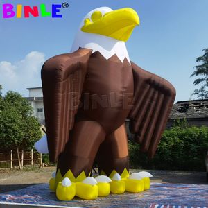 Partihandel Anpassad 20ft jätteuppblåsbar örnballong Flying Hawk Mascot för utomhusreklam 001