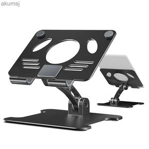 Tablet PC Stands Składany stojak na tablet Aluminiowy wydrążony laptopa mocowanie Wspornika Regulowana uchwyt kompatybilny dla iPada YQ240125