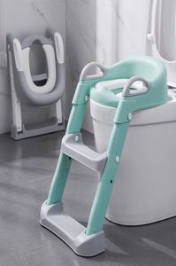 Fällbara spädbarnsgrytstol Urinal ryggstödträningstol med stegpallstege för barn småbarn pojkar flickor säkra toalettpottar 21335137