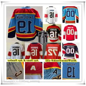 2024スタンレーカップファイナルホッケージャージーフロリダマシューTkachuk Carter Verhaeghe Aleksander Barkov Sam Reinhart Bennett Sergei Bobrovsky Brand 59