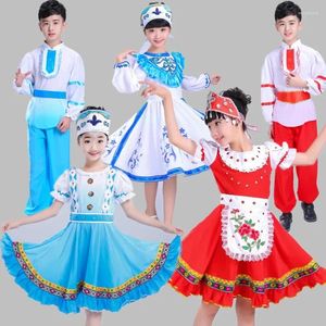 Stage Wear Classical Women Girls Traditional Russian National Costume Modern Boy Chinese Dance Princess Children Party Dress