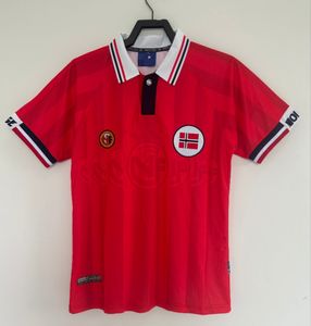 Retro Norwaies Futbol Forması Mini Rekdal Bjornnebye Ev Futbol Gömlek 1998 1999 Berg Tore Andre Flo Solskjaer