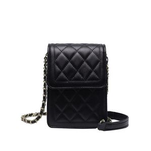 Mini Designer Telefonväska för kvinnlig handväska med kedjekortskortmynthållare Ladies Bolso Lämpliga mobiltelefoner Bolsa C234281Q