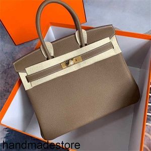Designer Real Platinum 2024 Bk Bag Lychee Pattern Head Layer Leather Buckle Fashion One Shoulder Crossbody Handbag