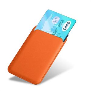 مع مربع الشعار لـ Apple Magsafe Leather Magnetic Wallet Card Case for iPhone 11 12 13 14 15 Pro Max Cover Excalsories Holders Cards Absolds Compan