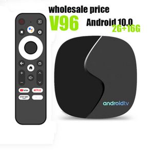 Оптовая цена 2024 года, новый ТВ-бокс V96 Android 10 H313 2G + 16G 2,4 + 5g WiFi Android TV Box V96