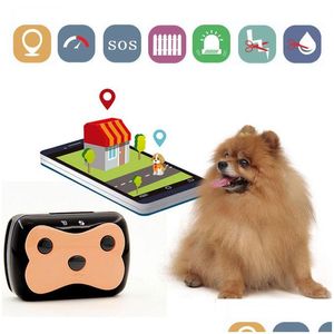 Car Gps Accessories Long Standby Mini Pet Gsm Tracker Waterproof Collar For Dog Cat Geo-Fence App Platform Tracking Device Drop De Dhn6A