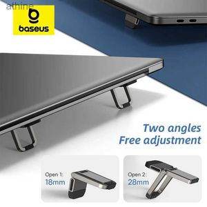 Tablet PC Stands Baseus Dizüstü Bilgisayar Masa Bilgisayar 2 PCS Taşınabilir Alüminyum Defter Sahibi MacBook Pro iPad 10-18 inç YQ240125