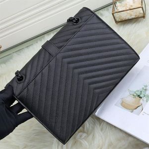 30 -cm Work Crossbody Worka Oryginalna skórzana torebka torby na ramię łańcuch Torebka Zakładka Uchwyt Koplonka Messenger torebki 291s