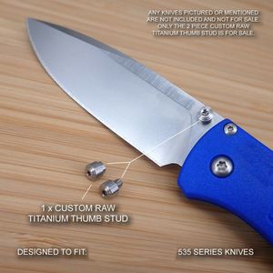 535 Knife Part Push Knife Nail Titanium Alloy Screw DIY Make Folding Pocket Knives Accessories Pushed Nail Screw S238