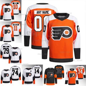 Carter Hart Owen Tippett Gritty Flyers Hockey Jersey Reverse Retro Ivan Provorov Travis Konecny ​​Eric Lindros Sean Couturier Cam York Nicolas Deslauriers Frost