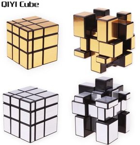 미러 큐브 마법 속도 3x3x3 큐브 실버 골드 스티커 전문 퍼즐 큐브 장난감 어린이 8074632