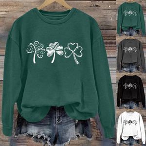 Damskie koszule drukuj okrągły szyję długi rękaw Top damskie garnitury Dwuczęściowy rozmyty polar pullover kobiety junior crop Sweter