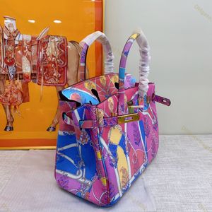 Design-Damentasche, klassisches Kreuz-Litschi-Muster, Rindsleder, große Kapazität, Handtasche, modisches Spleiß-Graffiti-Gemälde, eine Schulter, Kreuz-Schulter-Tragetaschen hdmbags2024