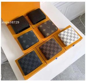 5A 2024 Top High quality designers wallets cardholder plaid luxurys mens wallet designers mens wallet high-end with box