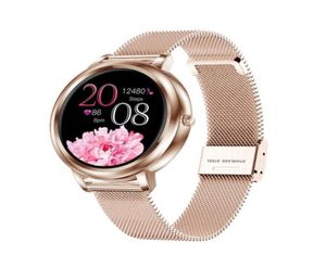 MK20 Kvinnor Smart Watch Full Touch Screen Multisport 39mm Waterproof Diameter Lady Girl Compatible Android iOS Smartwatch Woman25847697430