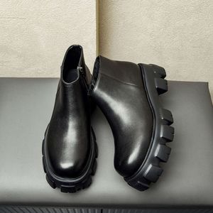 منصة رجال الأحذية الجلدية الأصلية مستديرة مصمم أخمص القدم