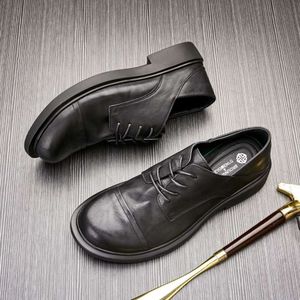 Italian Soft Mens Formal Handmade Quality Comfortable Genuine Leather Retro Black Wedding Social Shoes Male