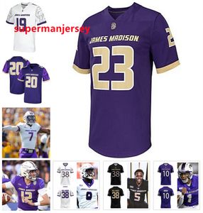 James Madison JMU College Football Jersey McCloud Kaelon Black Ty Son Lawton Reggie Brown Elijah Sarratt Aiden Fisher Jalen Green Jamree Kromah Kamara Carpenter AAA