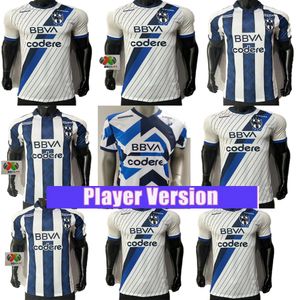 23 24 Monterrey R.FUNES MORI M.MEZA J.CAMPBELL Mens Soccer Jerseys player version D.VERGARA Home Blue Away White 3rd GK Football Shirt Short Sleeve Aldult Uniforms