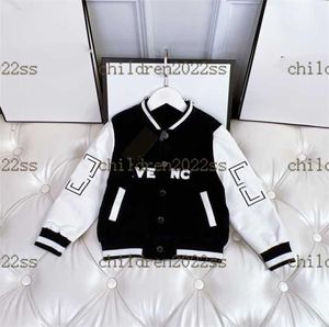 новые бейсбольные куртки для мальчиков 2022FW, осенняя теплая куртка, брендовая дизайнерская детская спортивная куртка, высококачественные детские зимние пальто, размер 100150c1604868