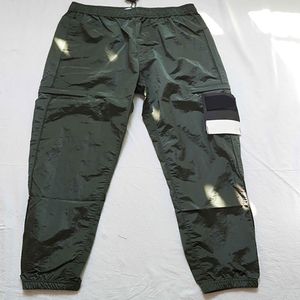 العلامة التجارية Mens Designers Stone Pant Metal Nylon Cargo Pant Pocket Pocket Badge Disual Discal