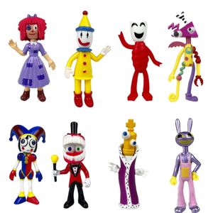 8/6 azioni animate del circo digitale magico e personaggi giocattolo Pomni Jax Ragatha modelli di personaggi dei cartoni animati bambola regali per bambini 240124