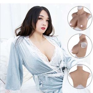 Acessórios de fantasia Placa de forma de mama de silicone realista próteses artificiais peitos falsos crossdresser transgênero homem para mulher abraço peitos tamanho feminino