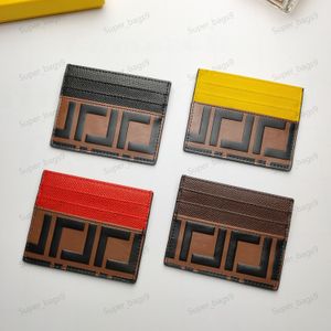 10A Top quality designer card holders pocket organizer handbags short luxury wallet coin purses genuine leather letter men women card holder with card slot