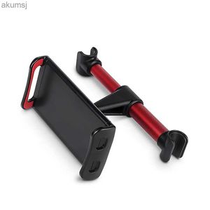 Supporti per tablet PC Supporto per tablet per poggiatesta per auto in lega di alluminio Supporto universale per cellulare telescopico rotante di ricambio nero YQ240125