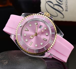 Luksusowy zegarek dla kobiet zegarek Casual Watch's Watch z wysokiej klasy ruchem kwarcowym mody gumowy pasek