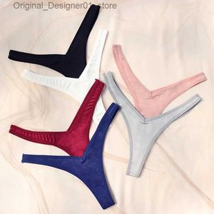 Slip Mutandine Solido Perizoma Mutandine per le donne Perizoma in nylon senza cuciture Sexy Tanga di seta morbida Mujer Ragazze Stringhe Tanga Donna Scivola G-string Sessuale Q240126