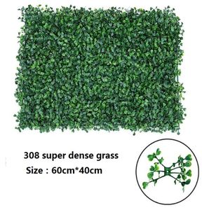 Super gęsty 308 ściany trawy 40 cm60 cm sztuczna ściana kwiatowa zielona plastikowa mata trawna ślubna tło dróg ołowiu dekoracja 2745672
