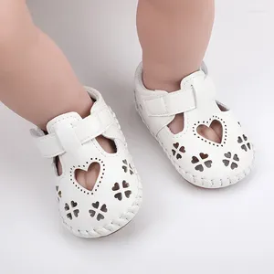 Första Walkers Infant Girl Cutout Princess Sandaler Summer Soft Non-Slip Walking Shoes For Toddler Born Baby Children's