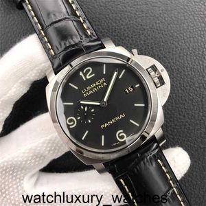 Titta 2024 Panerais Luxury Watch Mens Designer Automatisk mekanisk designer Factory Pam Sapphire Mirror Movement Storlek 44mm Cowhide Strap Sport Wristwatches 78VA