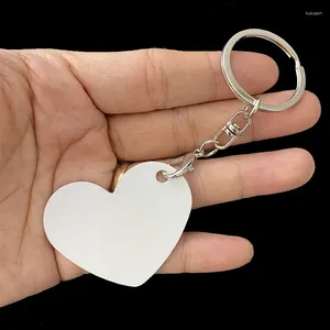 Tag de cachorro Diy sublimação em branco Keyring Heart Keychains Tags Cat Tags Transferência de impressão de teclado acessório