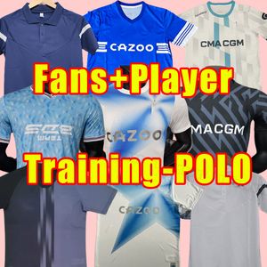 23 24 Marseilles Soccer Jerseys Milik Maillot Foot Guendouzi Payet Clauss Gerson Veretout Alexis Harit Fans Player Version Football Shirts Män Training Polo