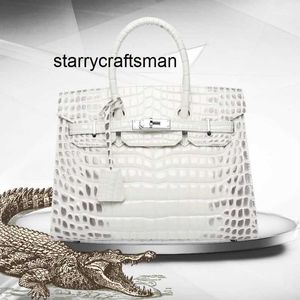 Genuine Leather Handbag New Himalayan Women's Bag Crocodile Skin Versatile Large Capacity High End One Shoulder Handheld Crossbody