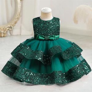 Girl Dresses Baby Party For 1st Birthday Christmas Girls Princess Sequin Wedding Tutu Gown Formal Evening Dress