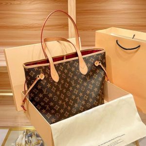 حقيبة مصمم الأزياء الفاخرة Neverfulls Mm Women Handbags Messenger Ladies Counter Counter Leather Leathe