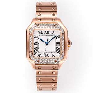 Orologio da uomo Orologi meccanici automatici Cassa da 39,8 mm x 47,5 mm con zaffiro di diamanti Orologi da polso da donna impermeabili 35,1 mm x 43,5 mm Acciaio inossidabile 904L Montre de Luxe