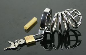 Gabbia per gallo super piccola per dispositivo maschile in acciaio inossidabile 316 con anello di bloccaggio Stealth Sex Toy8483783