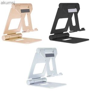 Tablet pc stands duplo dobrável tablet suporte portátil durável suporte de alumínio para ipad tablet e smartphones multi-ângulo preguiçoso suporte yq240125