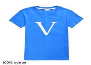 2022 sommer Kurzarm Kinder T-shirt Klassische druck Baby Kleidung Jungen Mädchen Tops Dünne Rundhals Baumwolle 27 Jahre1327438