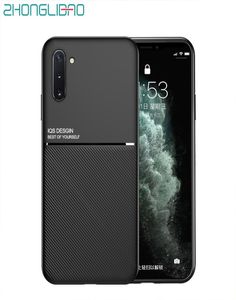 Ultra cienki miękki TPU Skin Case dla Samsung Galaxy S11 S10 S8 S8 Uwaga 10 9 8 Plus S11e S10e S11 S10 Wbudowana tablica magnesu samochodu Back2047361