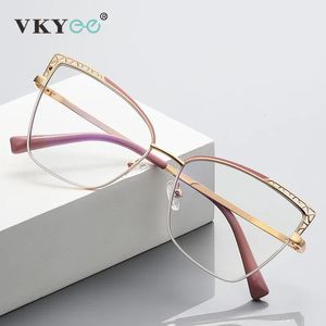 Vicky Fashion Optical Frame Brand Design Women Eyeglasses Can Anpassade receptbelagda anti-Blue Light Recept Glasögon 3106 240123