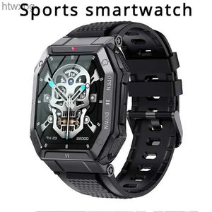 Smart Watches New K55 Military Smart Watch Men 1.85 tum 2024 Bluetooth Ring 350mAh rörelse Hälsosam bildskärm utomhus IP68 Vattentät smartwatch YQ240125