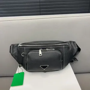 Lüks siyah fannypack tasarımcı kadın bel çantaları erkekler gerçek deri bumbag uygun toka crossbody kemer çantası moda açık spor sırt çantası cüzdan